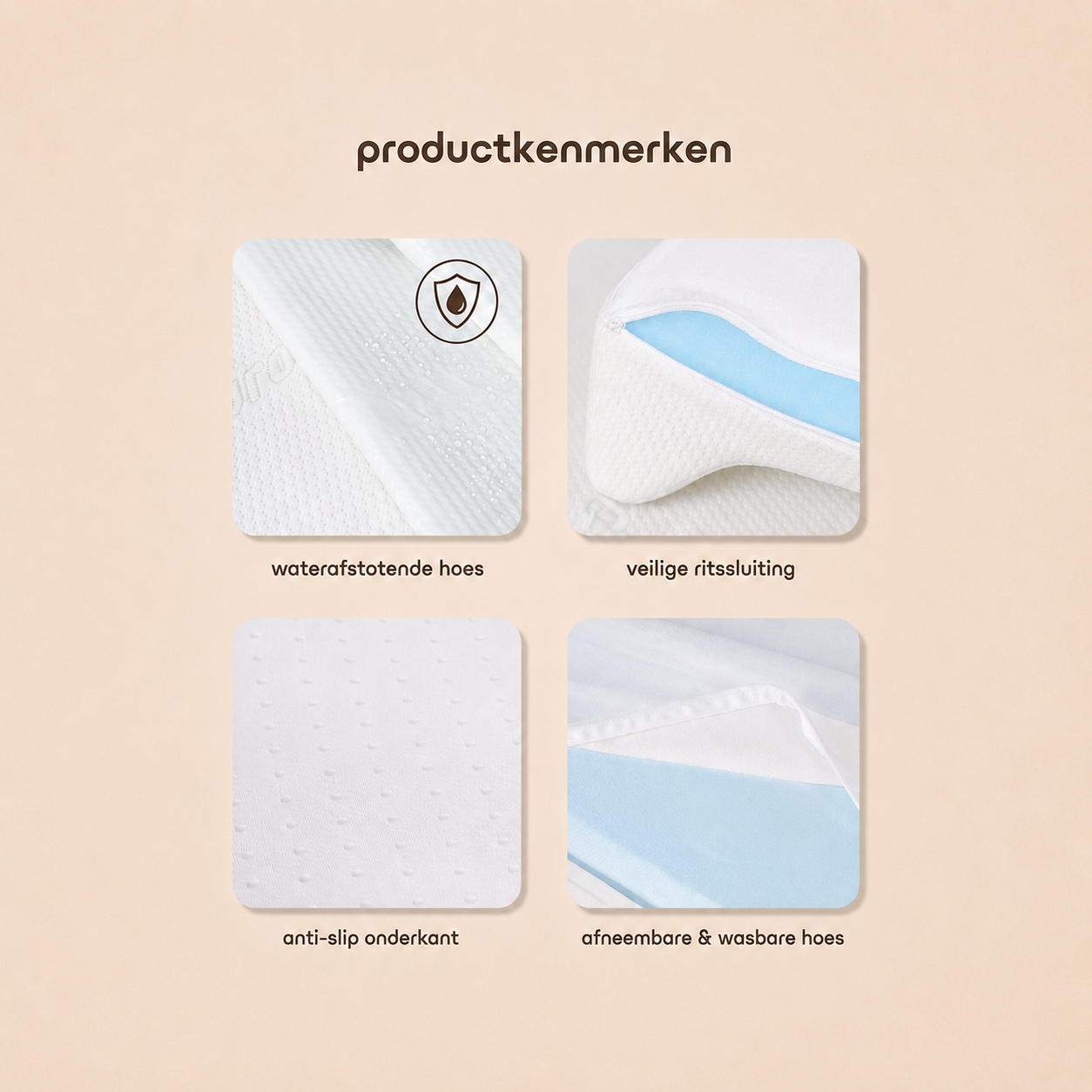 Aankleedkussen Bamboo Fiber - bovenkant